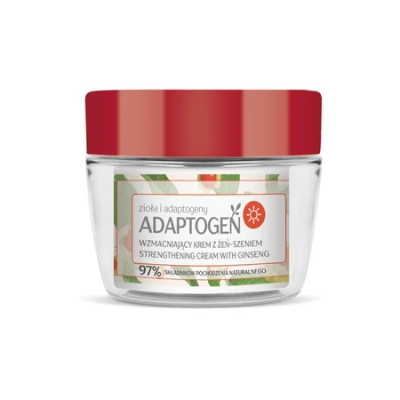 Flos-Lek Adaptogen, stärkende Ginseng-Tagescreme, Nachfüllpackung, 50 ml