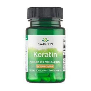 Swanson Keratin, Kapseln, 60 Stück.