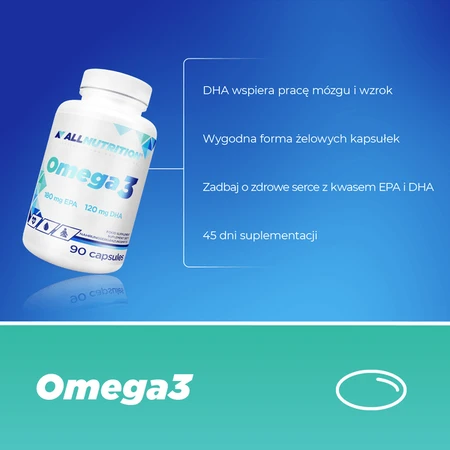 2er-Set Allnutrition Omega 3, Kapseln, 90 Stück