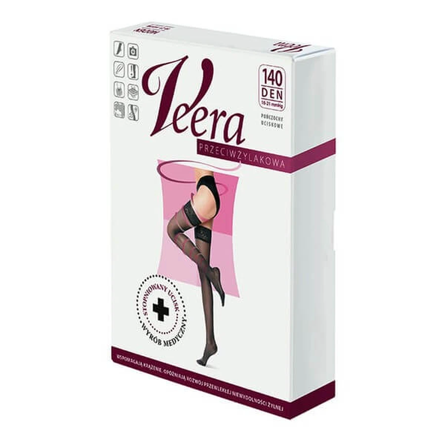 Veera, medias para varices, 140 DEN, solei, talla 5