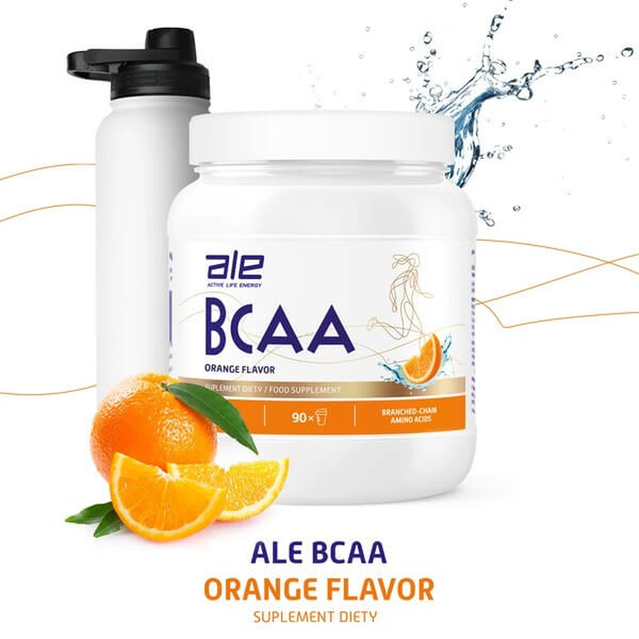 ALE BCAA Orangengeschmack, Pulver, 500 g