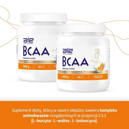 ALE BCAA Orangengeschmack, Pulver, 500 g