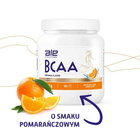 ALE BCAA Orangengeschmack, Pulver, 500 g