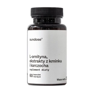 Sundose L-ornithine, cumin and artichoke extracts, hard capsules, 60 pcs.