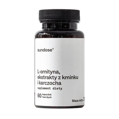 Sundose L-ornithine, cumin and artichoke extracts, hard capsules, 60 pcs.