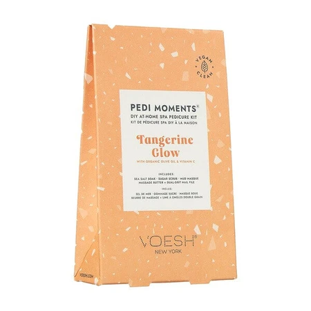 Voesh, 4-step pedicure kit, tangerine glow, 1 pc.