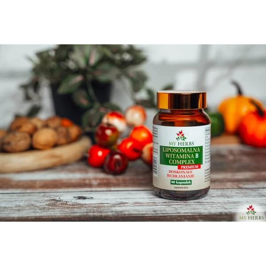 Bio Herbs Liposomaler Vitamin-B-Komplex, Kapseln, 60 Stück.