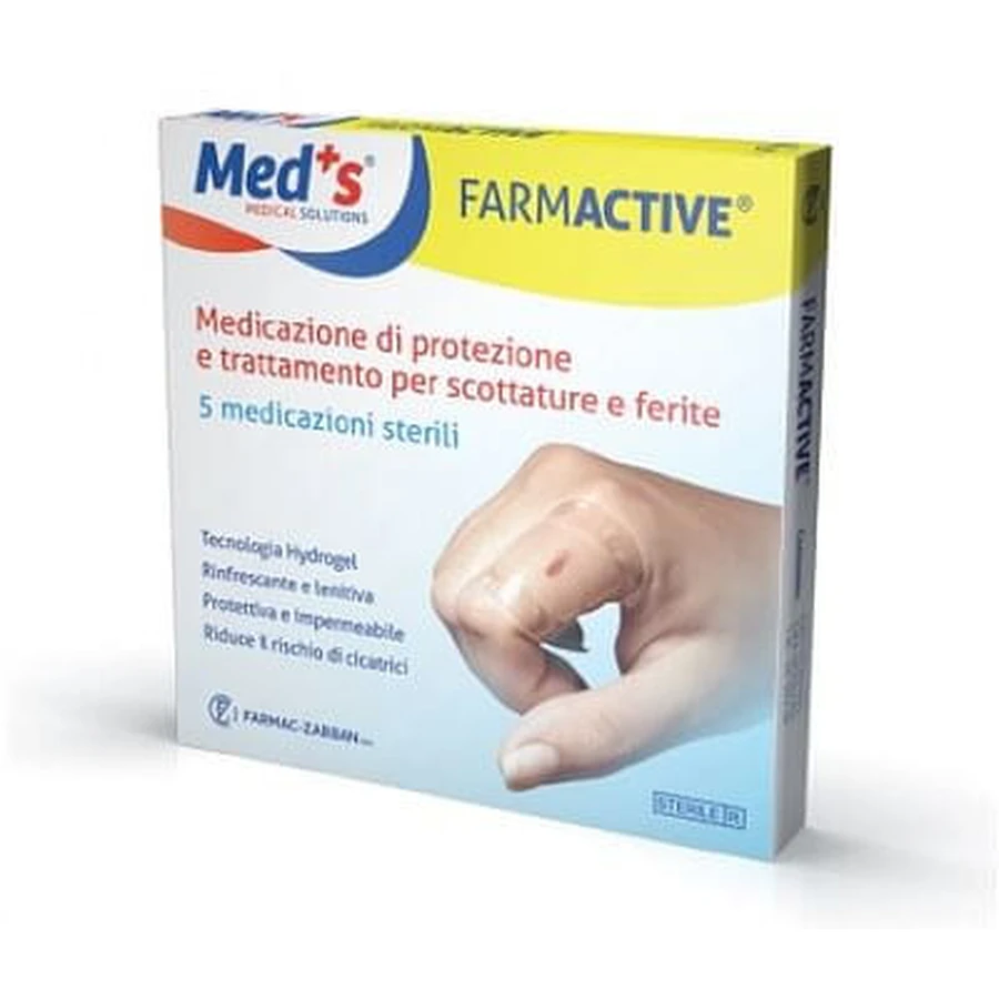Farmactive Burn Plaster 4.5x7.4 cm 6 Pieces