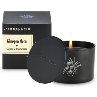 JUNIPER BLACK CANDLE W/LID