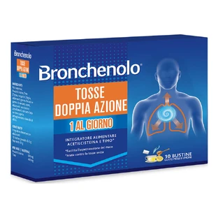 Bronchenol Toux Double Action Miel et Citron 10 Sachets