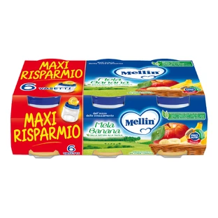 Mellin Homogeneizado Manzana Plátano 6x100g