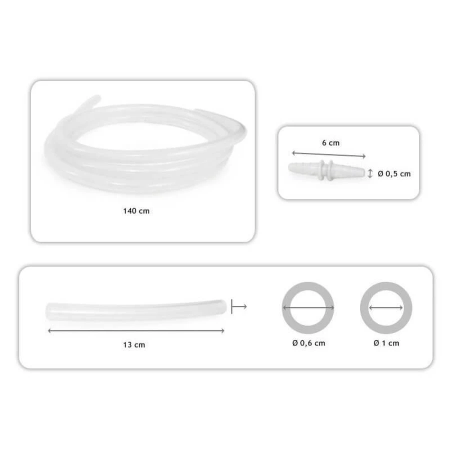 Slangenset met antibacterieel, hydrofoob filter voor Aspiratorserie New Aspiret / New Askir Ce 0123