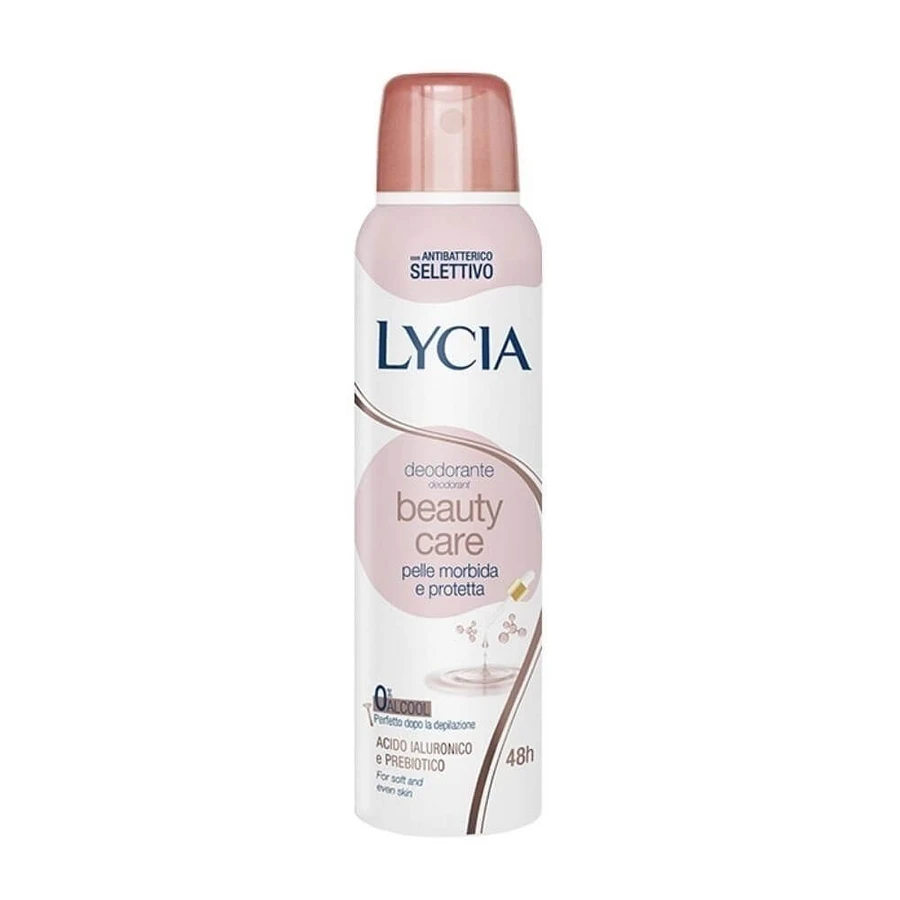 LYCIA DEODORANT SPRAY GAS 150ML.DAGELIJKSE VERZORGING ZELFS VOOR GESCHOREN EN GEVOELIGE HUID