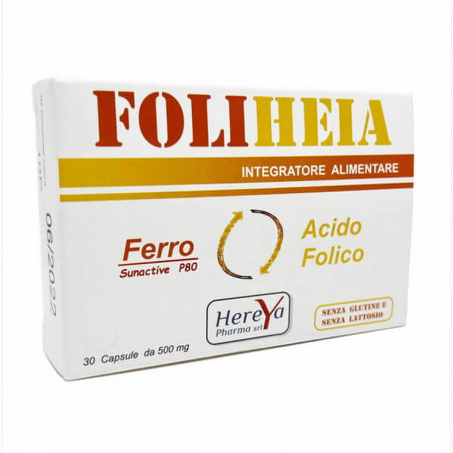 Foliheia Hereya Pharma 30 Capsules 500mg