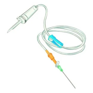 Eliset Large Chamber Infusion Tube with Luer Roller Cone - 1 piece