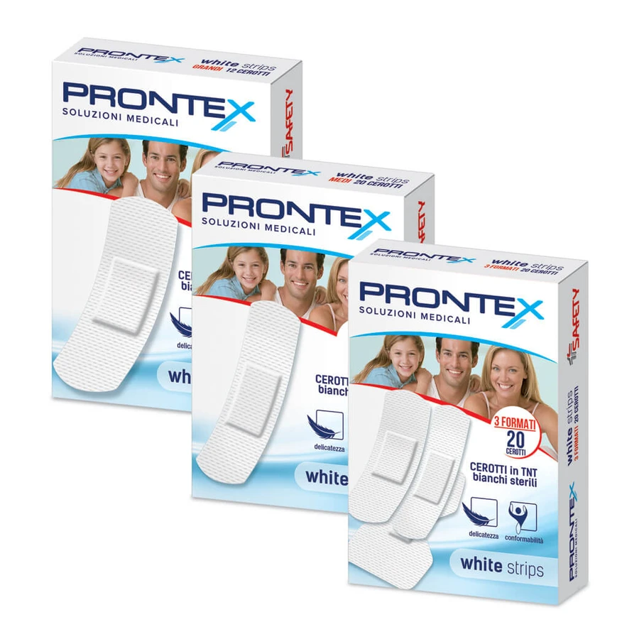PRONTEX Weiße Streifen Ass.20Stück