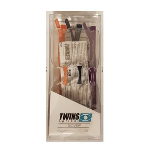 Lunettes de lecture à triple préparation Twins Silver +1.50 Dioptries