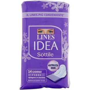 Lines Idee Dun gevouwen absorberend kompres met vleugels 14 stuks