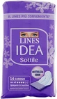 Lines Idea Thin Folded Absorbent Pad With Wings 14 Pieces