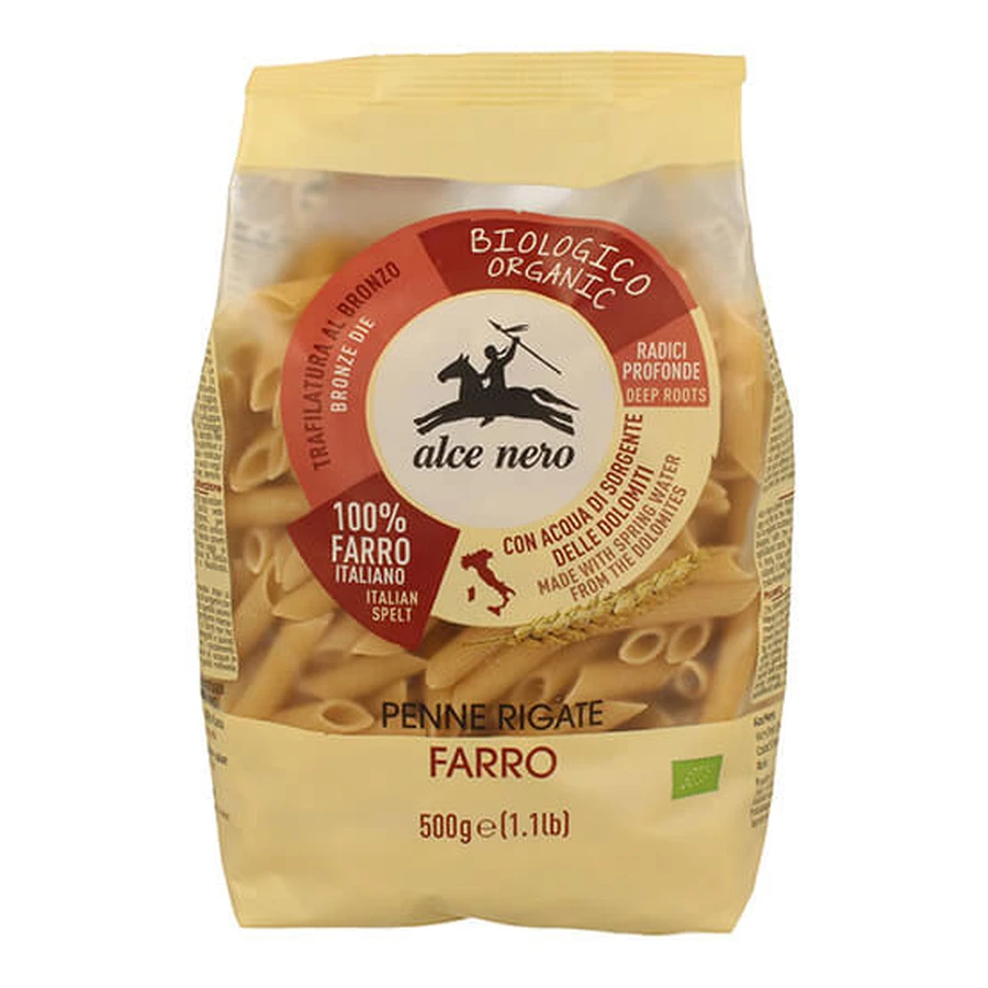 PENNE 100% ORGANIC SPELT FLOUR