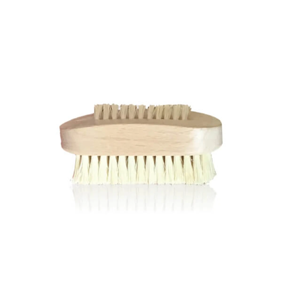 Nailbrush with Natural Bristles - Gentle and Deep Cleaning
