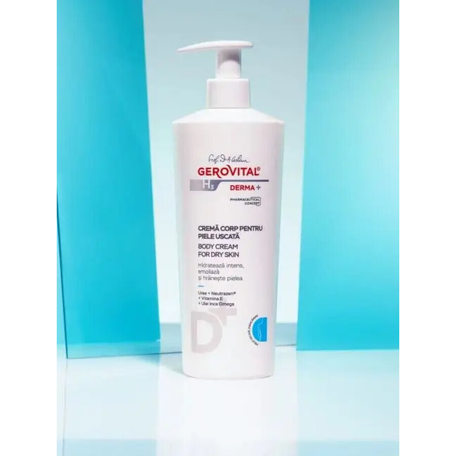 Gerovital H3 Derma+ lichaamscrème voor droge huid, 500ml, Farmec