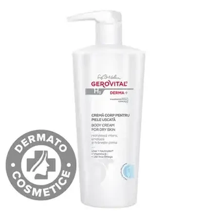 Gerovital H3 Derma+ body cream for dry skin, 500ml, Farmec