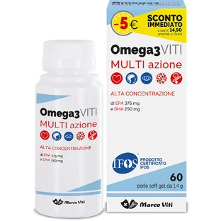 Omega 3 Schroeven Multi Actie 60 Parels Gezondheidssupplement