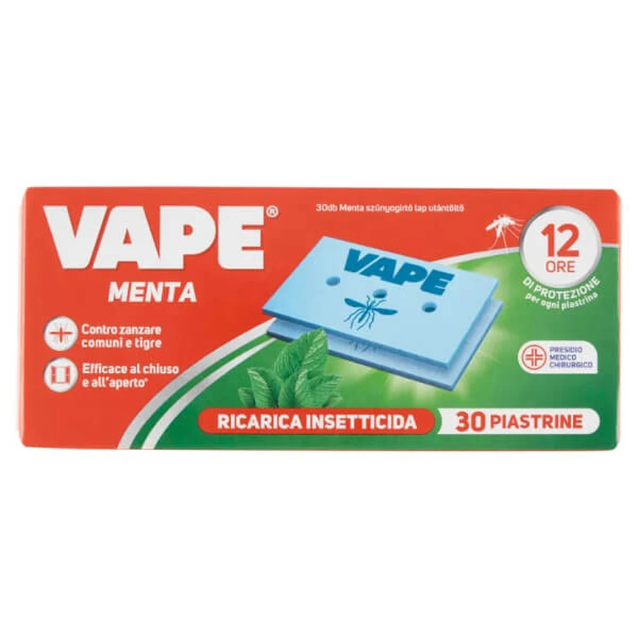 Vape Plaquetas Menta 30 Piezas