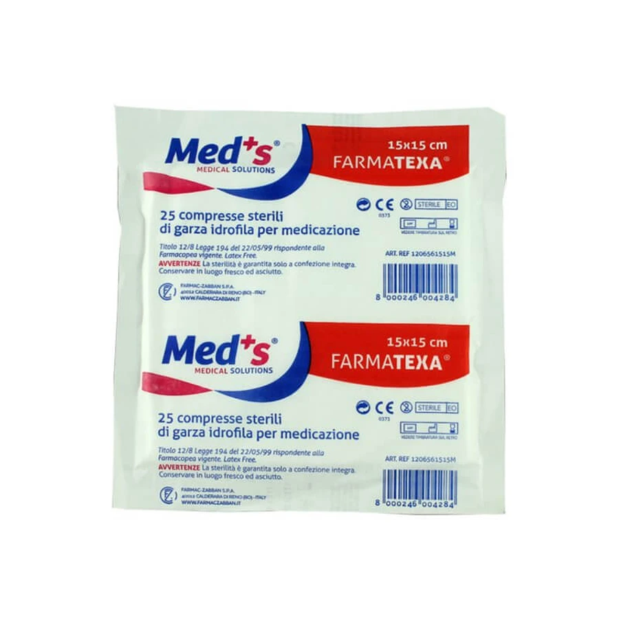 GAUZE MEDS ST 12/8 15X15 50PCS