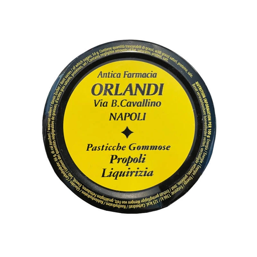 Caramelos de goma con propóleo y regaliz Orlandi