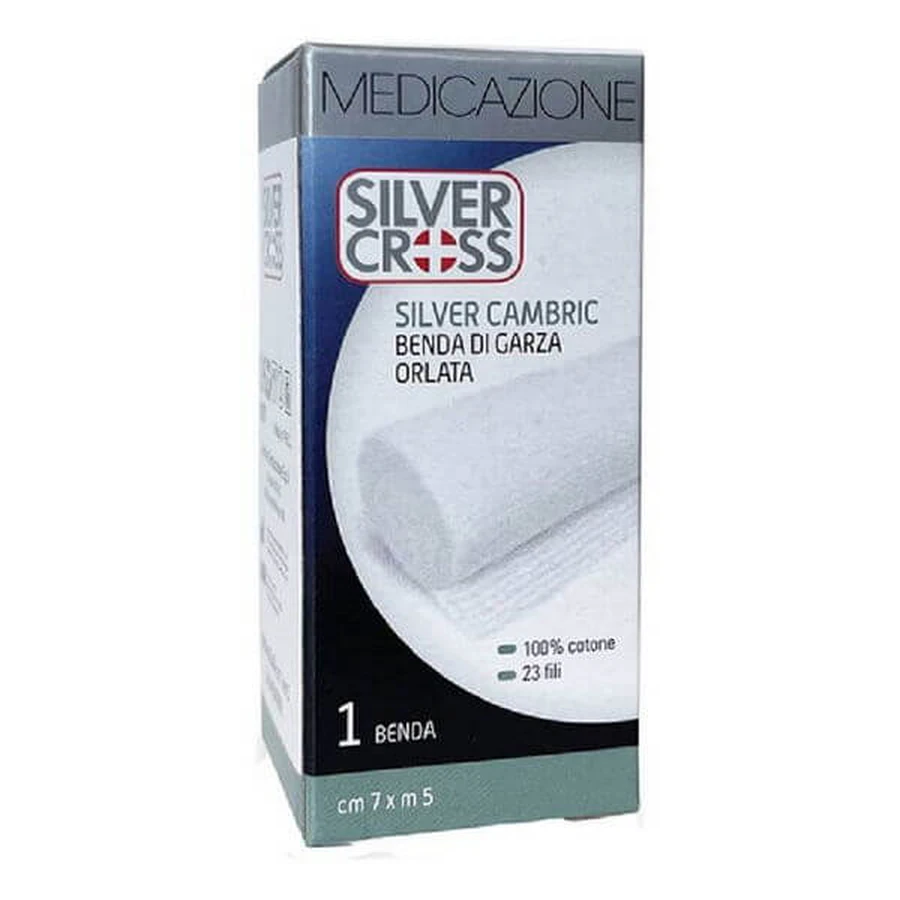 SILVERC ORL BANDAGE CAMBR7X500CM