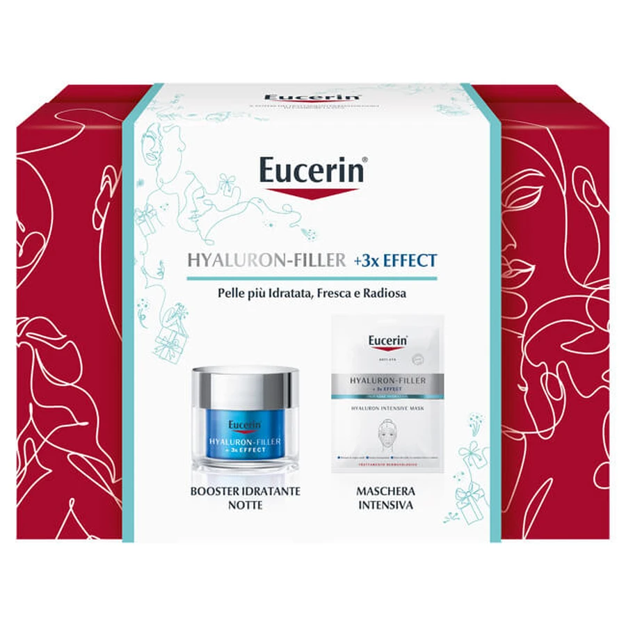 Eucerin Hyaluron Filler +3x Effect Booster Hidratante de Noche 50ml + Mascarilla Intensiva