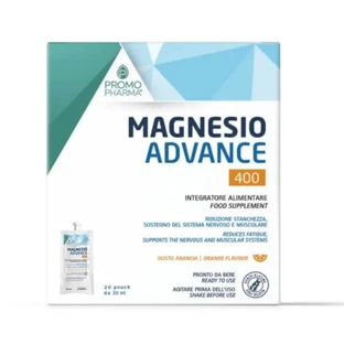 Promopharma Magnesio Advance 400 20 Bolsitas 30 ml Suplemento