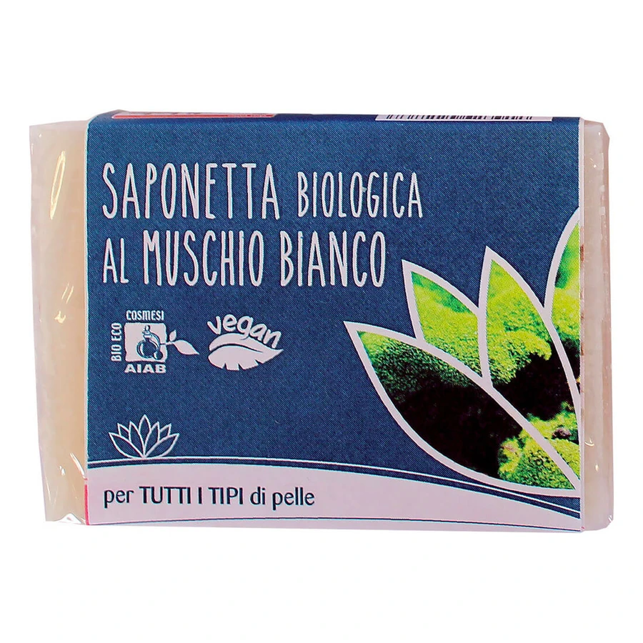 PASTILLA DE JABÓN ORGÁNICO DE ALMIZCLE BLANCO