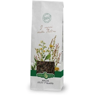 Tisane de fleurs et feuilles de mauve coupées 50g Erbavita