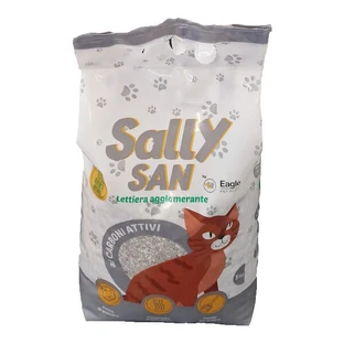 SALLY SAN CAT LITTER AGGLOMERATING CHARCOAL LITTER 5 KG