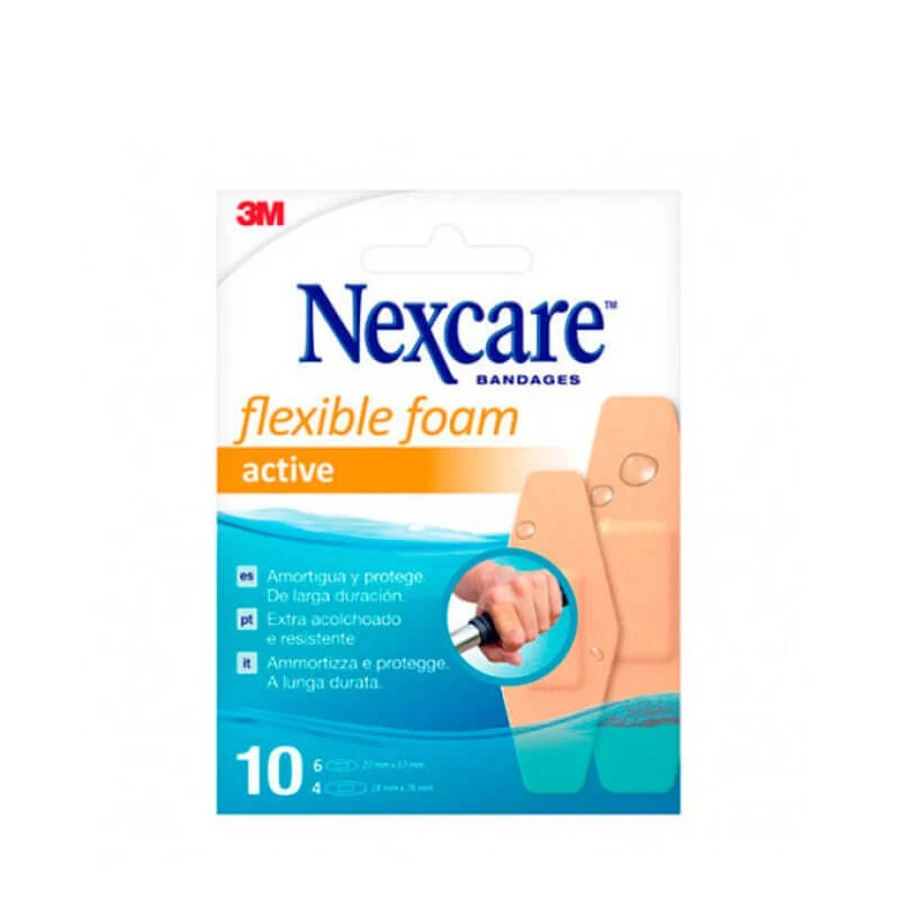 Nexcare Flexibel Schuim 3M 10 Pleisters