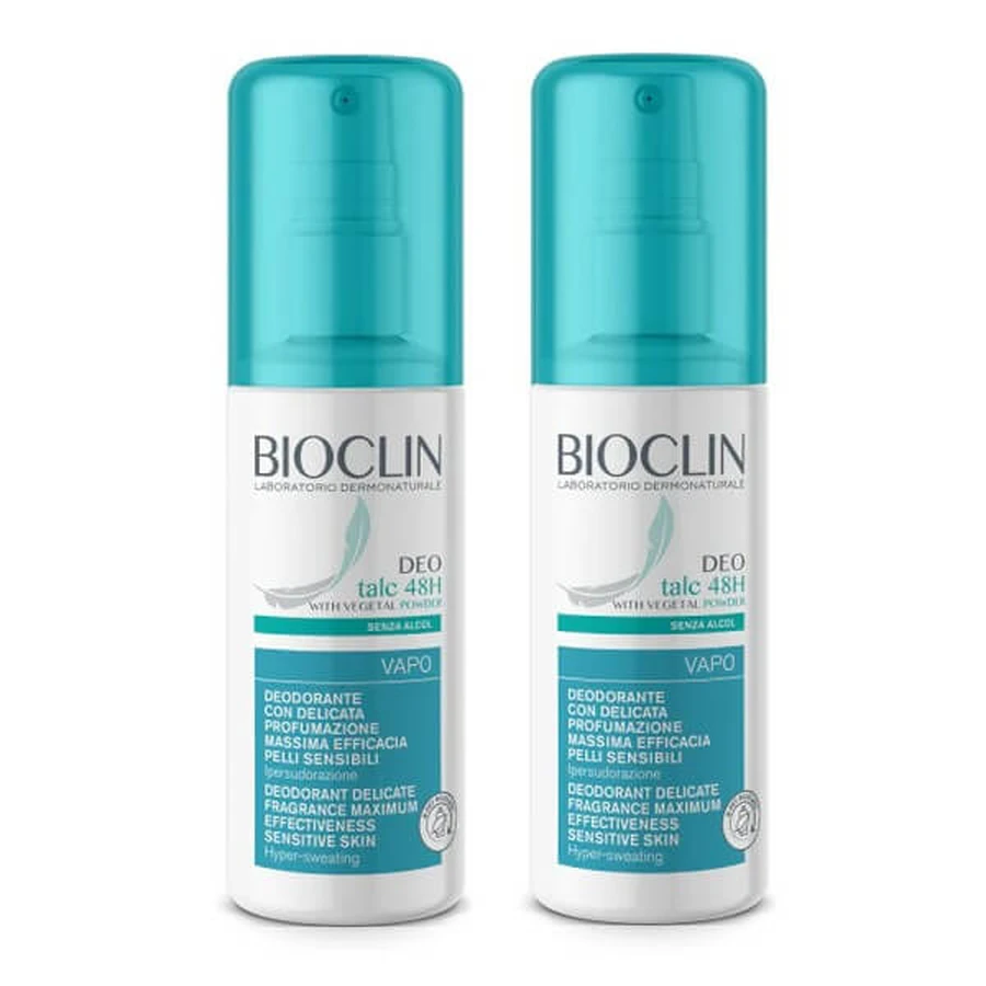 BIOCLIN DEO TALC 48H VAPOR 2PCS