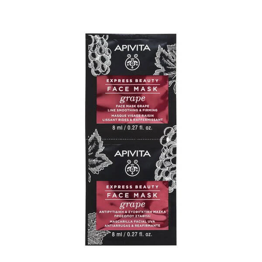 Apivita Uva Verstevigend Liftend Gezichtsmasker 2x8ml