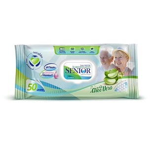 LINGETTES SENIORS À L'ALOÈS 50PCS