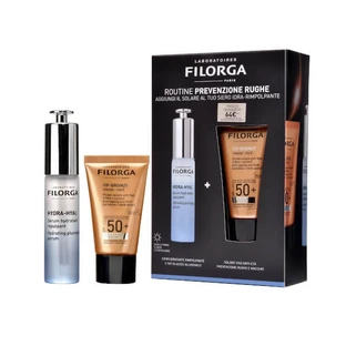 Filorga Hydra Hyal Serum 30ml + Uv-Bronze Gesichts-Sonnenschutz 40ml SPF50+ Box Set