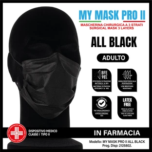 MYMASK PRO II ALL BLACK 10 Stück
