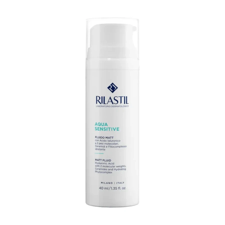 Rilastil Aqua Sensitive - Matte Vloeistof voor de Gevoelige Gemengde en Onzuivere Huid