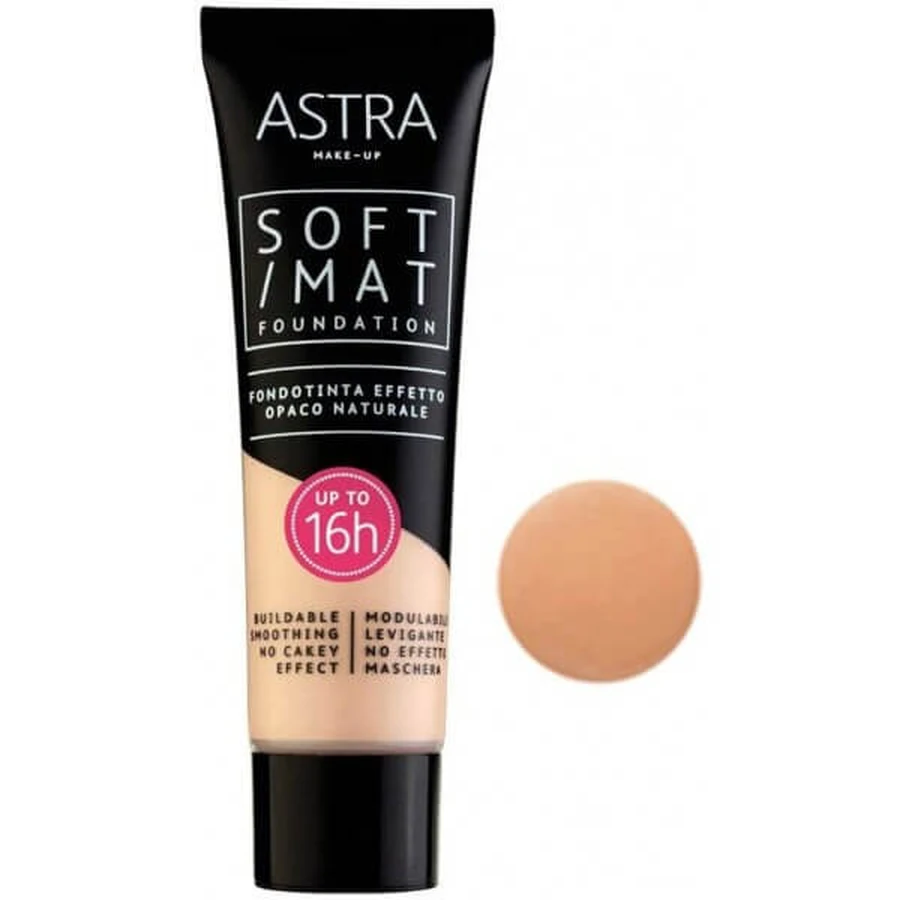 ASTRA SOFT MATTE FOUNDATION NATURAL EFFECT 06 HAZELNUT