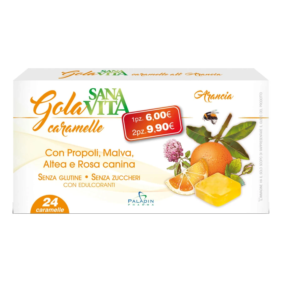 SANAVITA GARGANTA NARANJA 24CPR