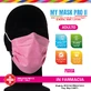 Mascarilla Quirúrgica Pequeña Fuxia My Mask Pro II 10 Piezas