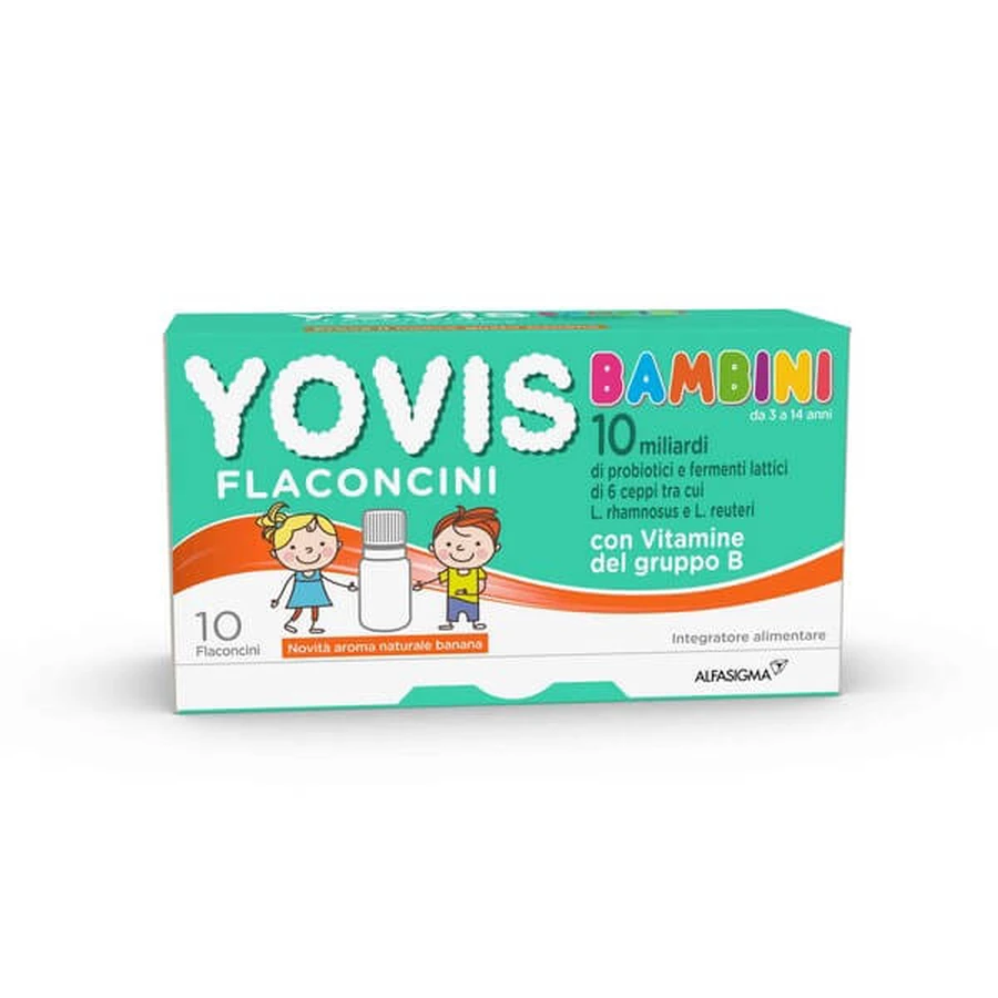 Yovis Kids ferments lactiques 10 flacons goût banane