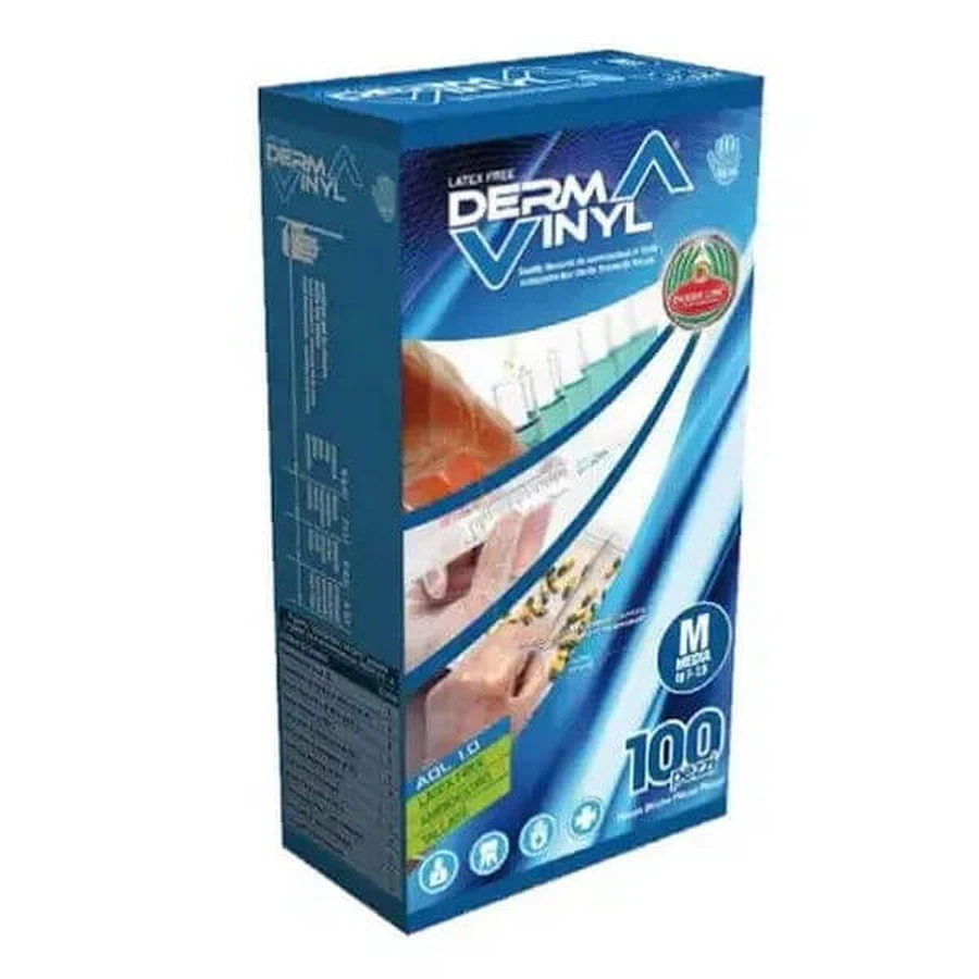 Dermavinyl Powder Free Size S 100 Gloves