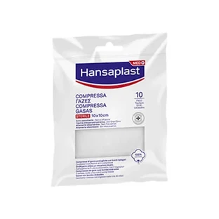 Hansaplast Compressed Gauze 10x10cm 10 Pieces